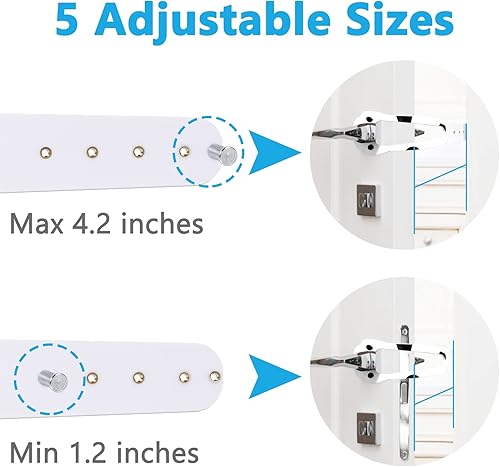 Miniatura 3 de Pestillo para puerta de gato alternativa para puerta de gato que instala la correa de cierre flexible rápido que permite que los gatos entren y