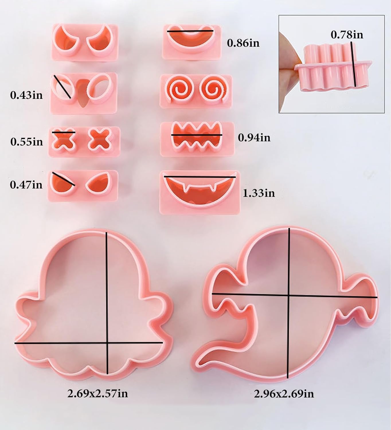 Halloween Cookie Cutters Set, 3D Plastic Halloween Cookie Cutters, 3D Cookie Cutter, Halloween Cookie Cutter - Image 2