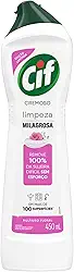 Cif Cremoso Multiuso Limpeza Milagrosa Floral Rosas e Jasmim 450ml