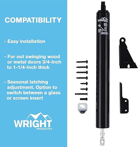 Miniatura 4 de Wright Products V820AFB Pantalla neumática ligera y cierrapuertas de tormenta Florida Bronze