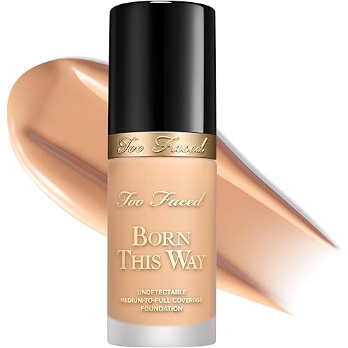 Too Faced Born This Way Natural Finish Longwear Liquid Foundation | Medium-To-Full Coverage | Hydrating + Oil Free
