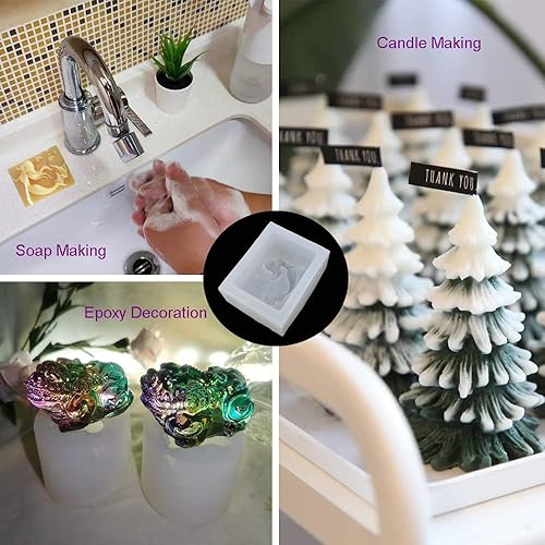 Miniatura 7 de Kit de moldes de jabón de silicona l Suministros de fabricación de jabón l Moldes de silicona para resina l Fabricación de velas Moldes de silicona
