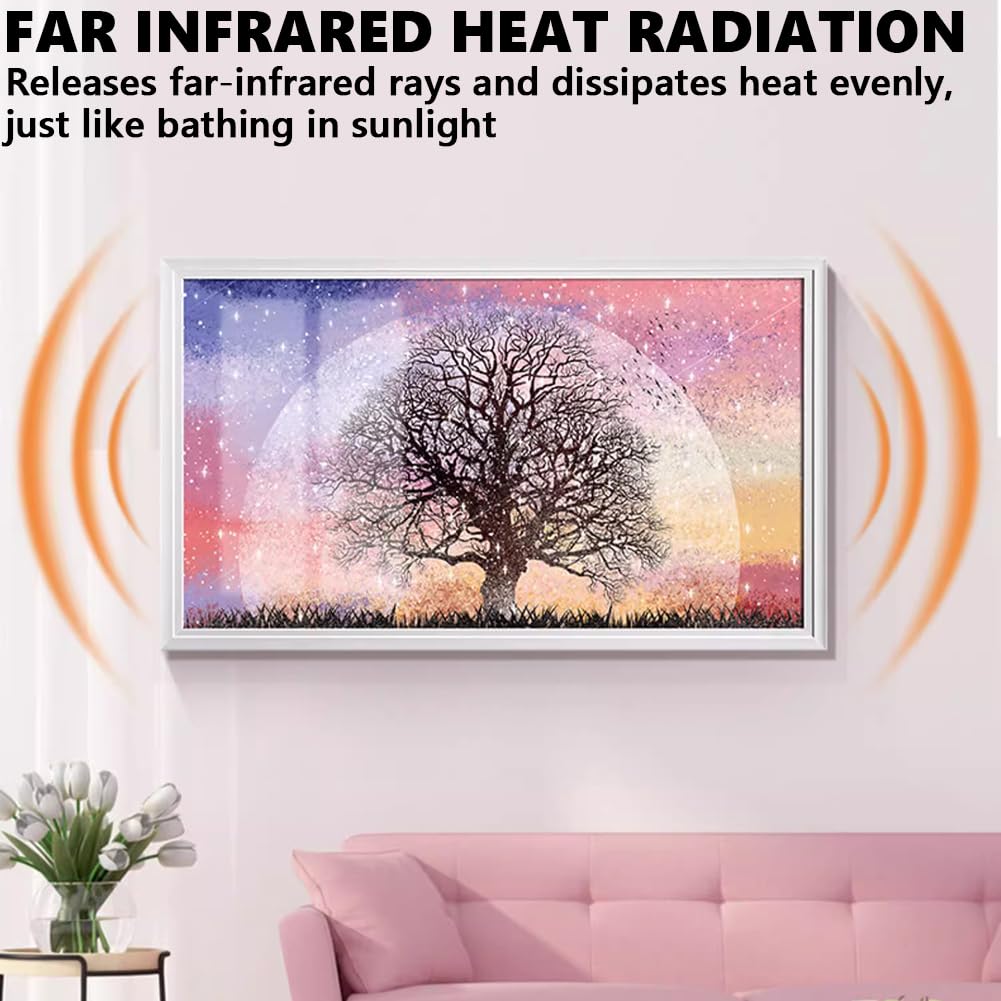 Calentador De Espacio Interior De 800W, Dispositivo De Calefacción De Ahorro De Espacio De Montaje En La Pared, Galería De Oficinas/Galería De Arte Radiador Decorativo,A