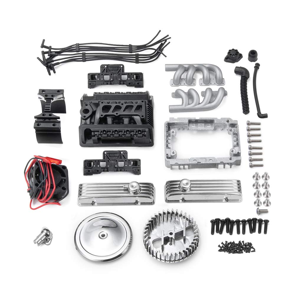 Radiateur Rc Crawler Radiateur Moteur RC F82 V8 Pour TRX4, SCX10 Radiateur Rc Crawler Radiateur Moteur RC F82 V8 Pour TRX4, SCX10