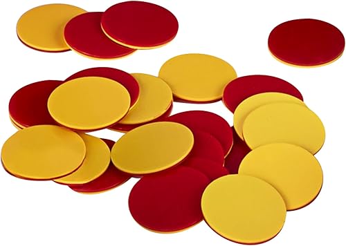 Miniatura 1 de Office Depot Brand Math Manipulative Contadores de 2 colores, rojoamarillo, pre-K, juego de 200 contadores