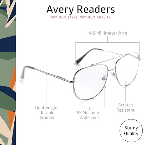 Miniatura 4 de Daydream Readers - Lentes de lectura con bisagras montadas en resorte, resistentes a los arañazos, montura redonda, para hombres y mujeres