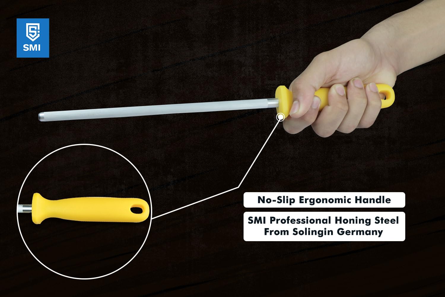 Amazon.com: SMI - 9 inch Knife Honing Steel Solingen Germany