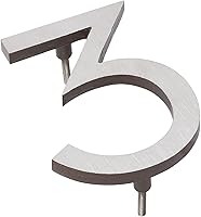 Vista 81 de Montague Metal Products Número de casa moderno de 6 pulgadas, número de casa flotante, fácil de instalar (0, cobre antiguo)