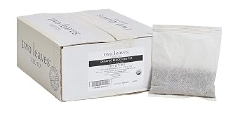 Two Leaves and a Bud Organic Black Iced Tea, 1 Ounce Filter Bags, 24 Count, Organic Whole Leaf Full Caffeine Black Iced Tea in Filter Bags, Delicious Iced