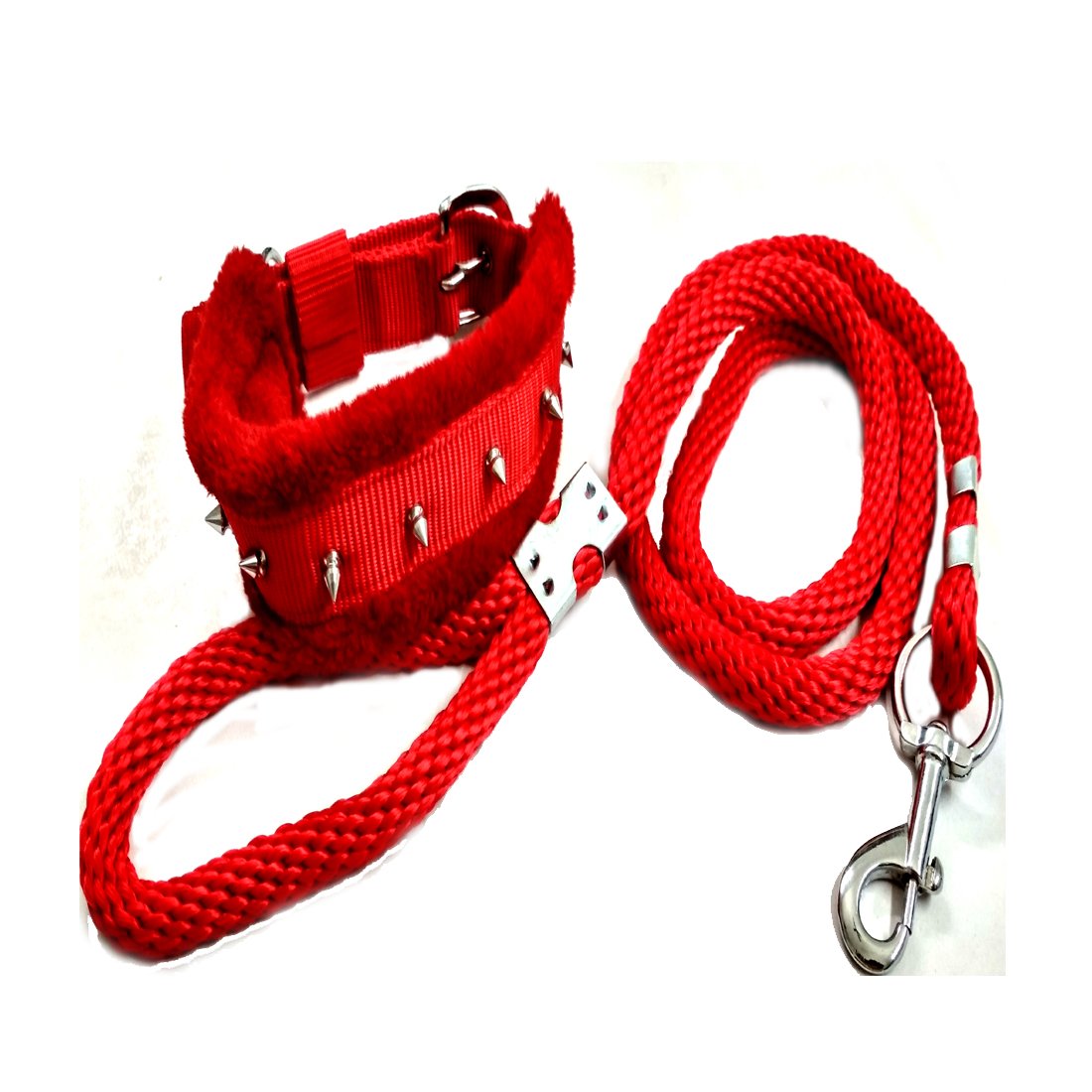 Skora Red Nylon Spike Dog Collar & Leash (Small,Medium,Large) (B07CM8K66G) Amazon Price History, Amazon Price Tracker