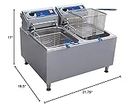 Vista 2 de PF32E - Freidora de encimera eléctrica, capacidad de aceite de 32 libras
