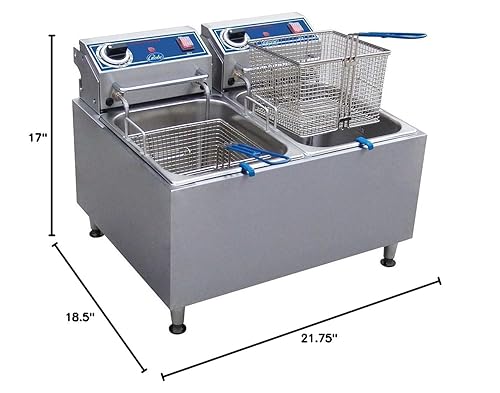 Miniatura 2 de PF32E - Freidora de encimera eléctrica, capacidad de aceite de 32 libras