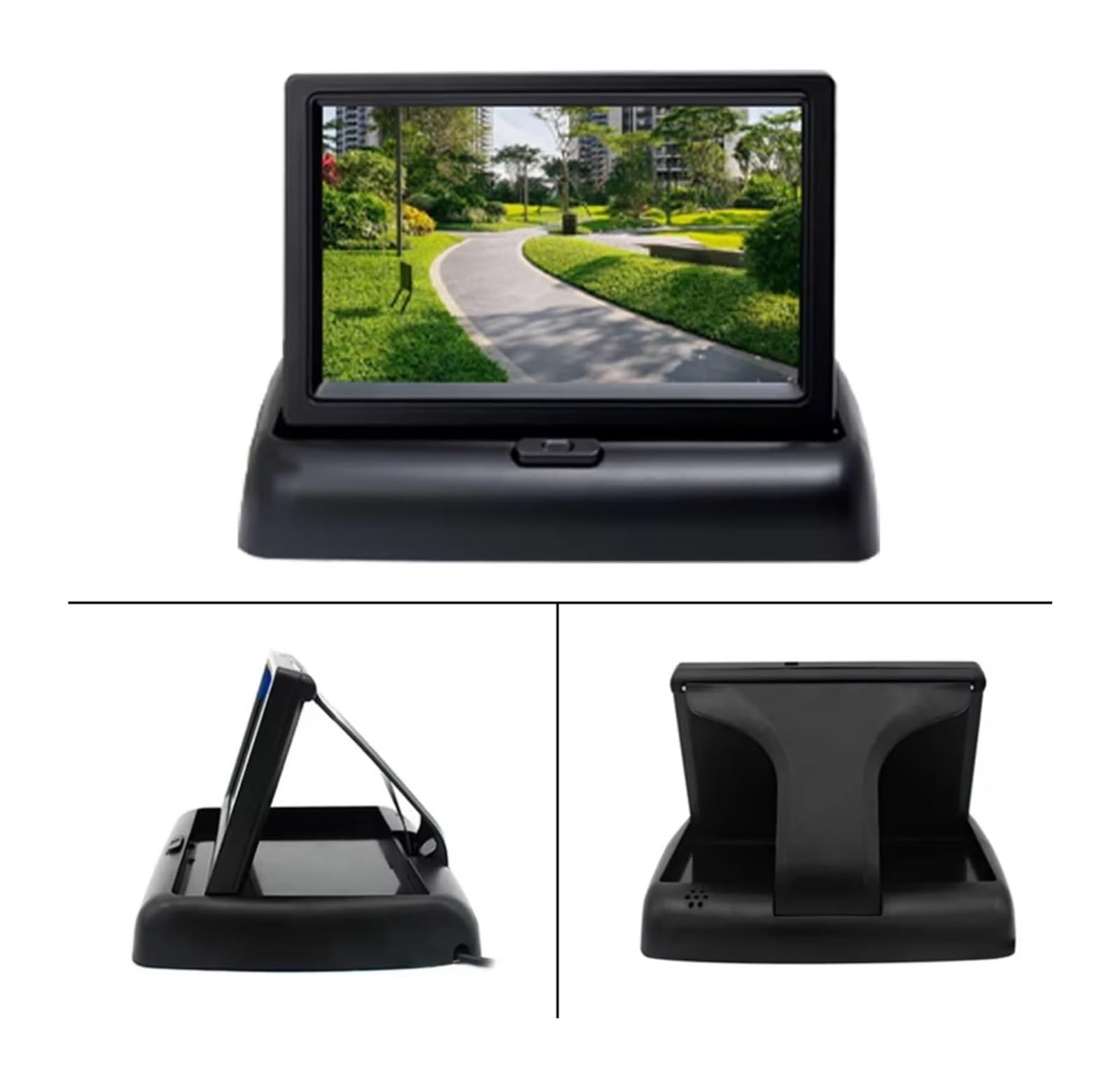 para Jumpy 2007 2008 2009 2010-2016 Cámara De Visión Trasera Luz Freno Monitor 4,3 Pulgadas Cámara de Respaldo(Desktopdisplaycamera-A)