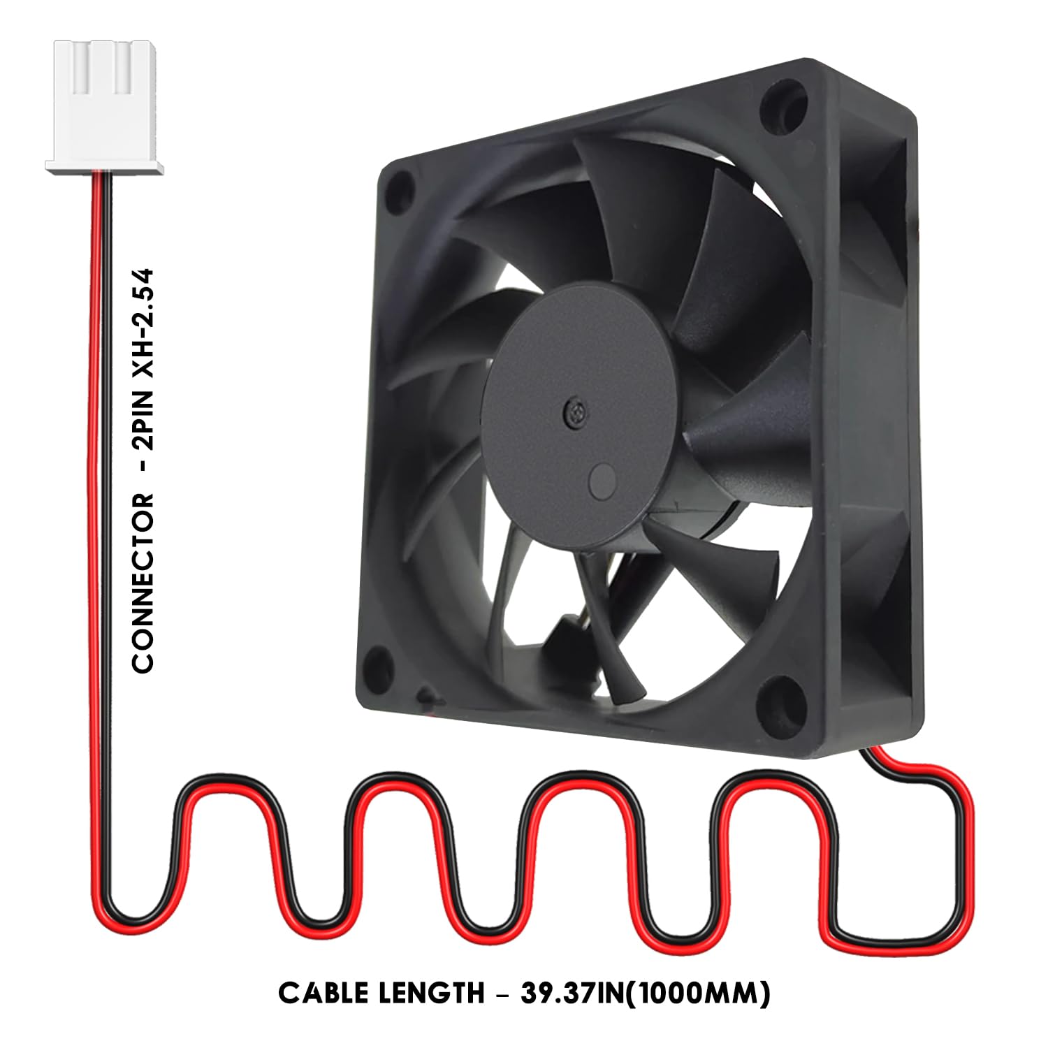 Amazon.com: WINSINN DC 70mm Fan 24V 7020 Dual Ball Bearing