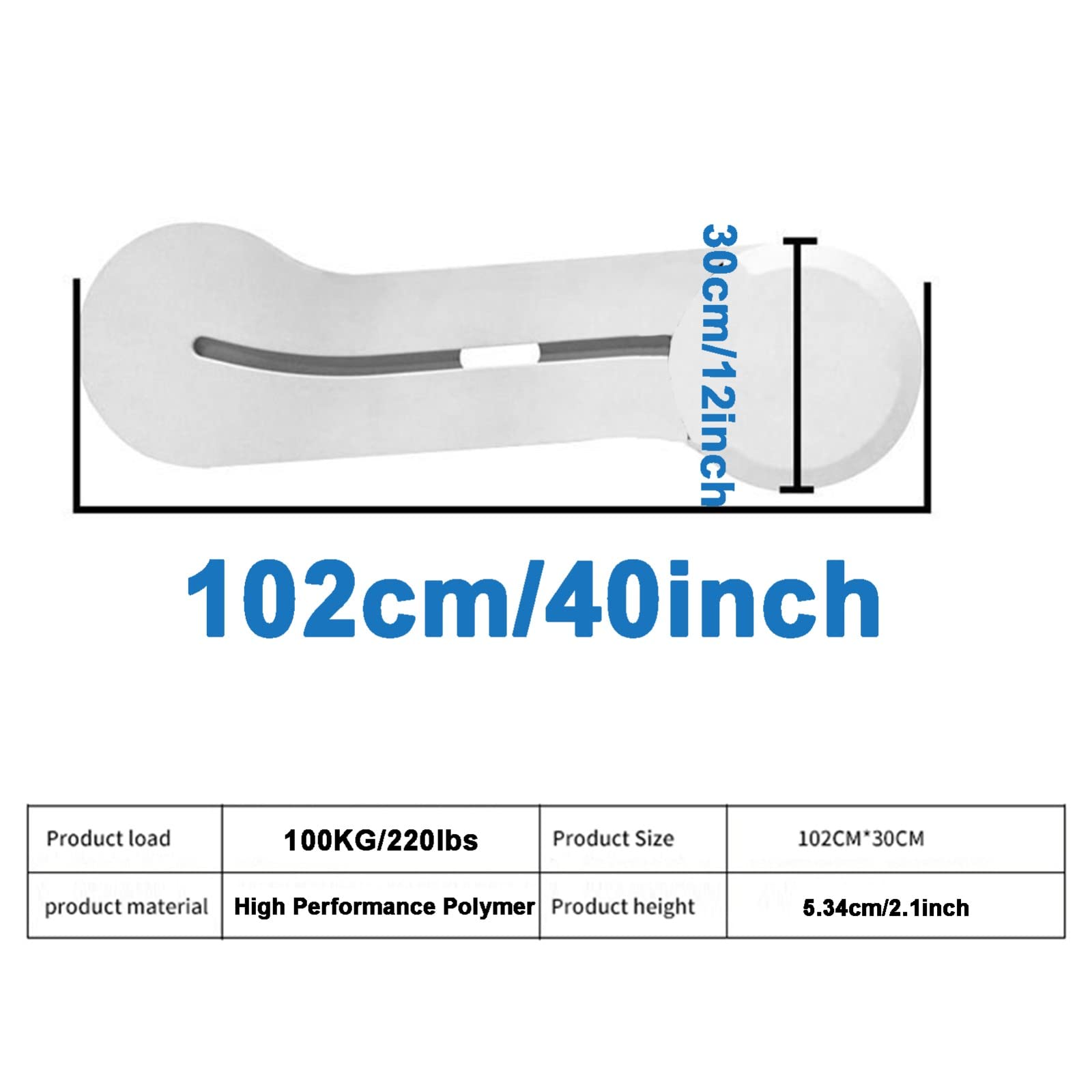 Transferbrett Rutschhilfe,Umsetzhilfe Rutschbrett,Rollstuhl Rutschbrett Transferhilfe Kunststoff(ABS),mit Einer Gewichtskapazität von 100 kg/220lbs