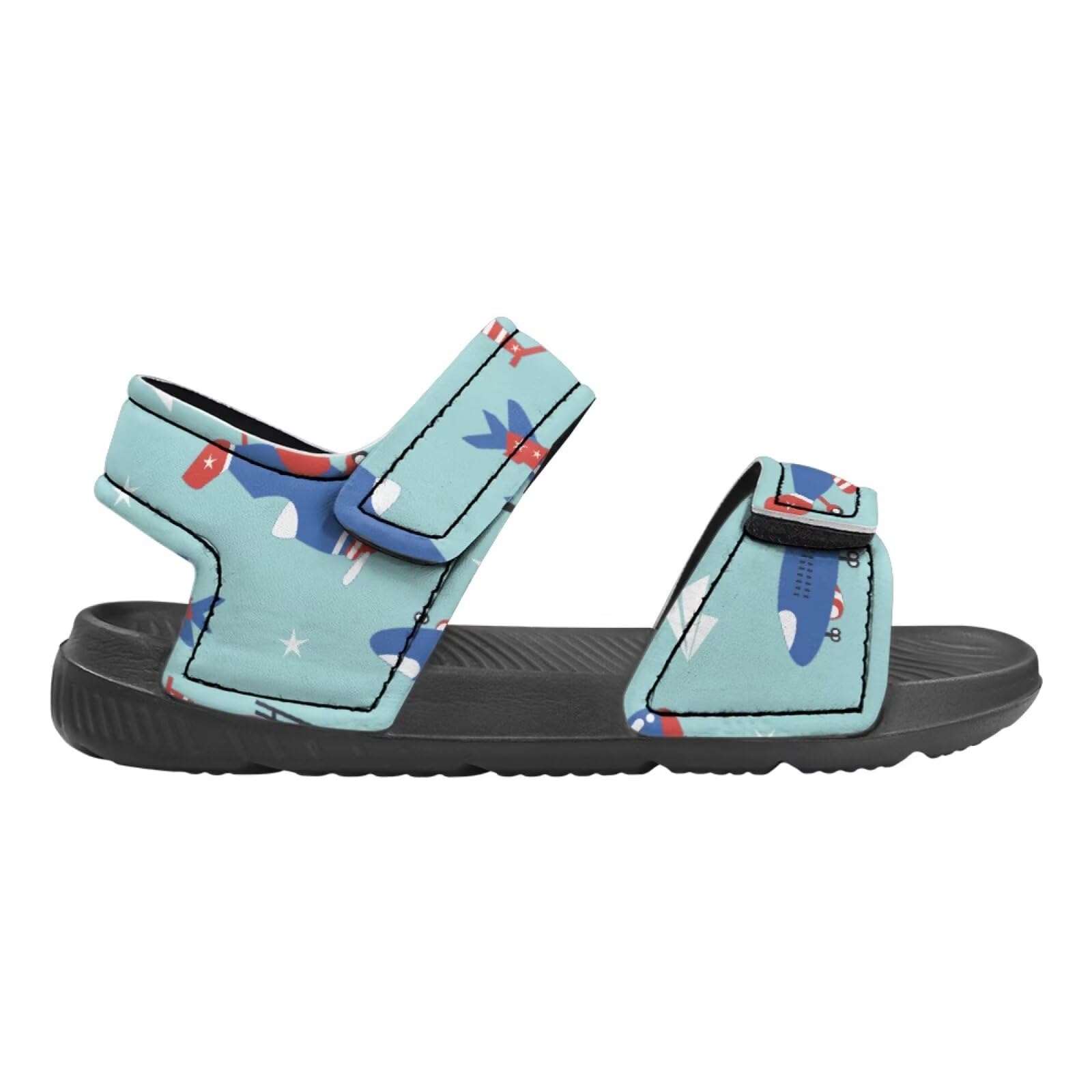 Forchrinse Kids Aircraft Water Sandals Boys Size 13 Athletic Sandals Summer Waterproof Water Shoes Open Toe Sandals for Outdoor Beach Travel