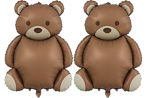 Large Little Bear Foil Balloons,2 PCS 35 Inch