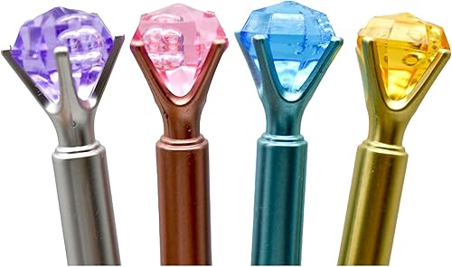 Miniatura 3 de 12 bolígrafos novedosos con diamantes brillantes y elegantes bolígrafos de gel femeninos para niños, escuela, oficina, fiesta, día de nacimiento,