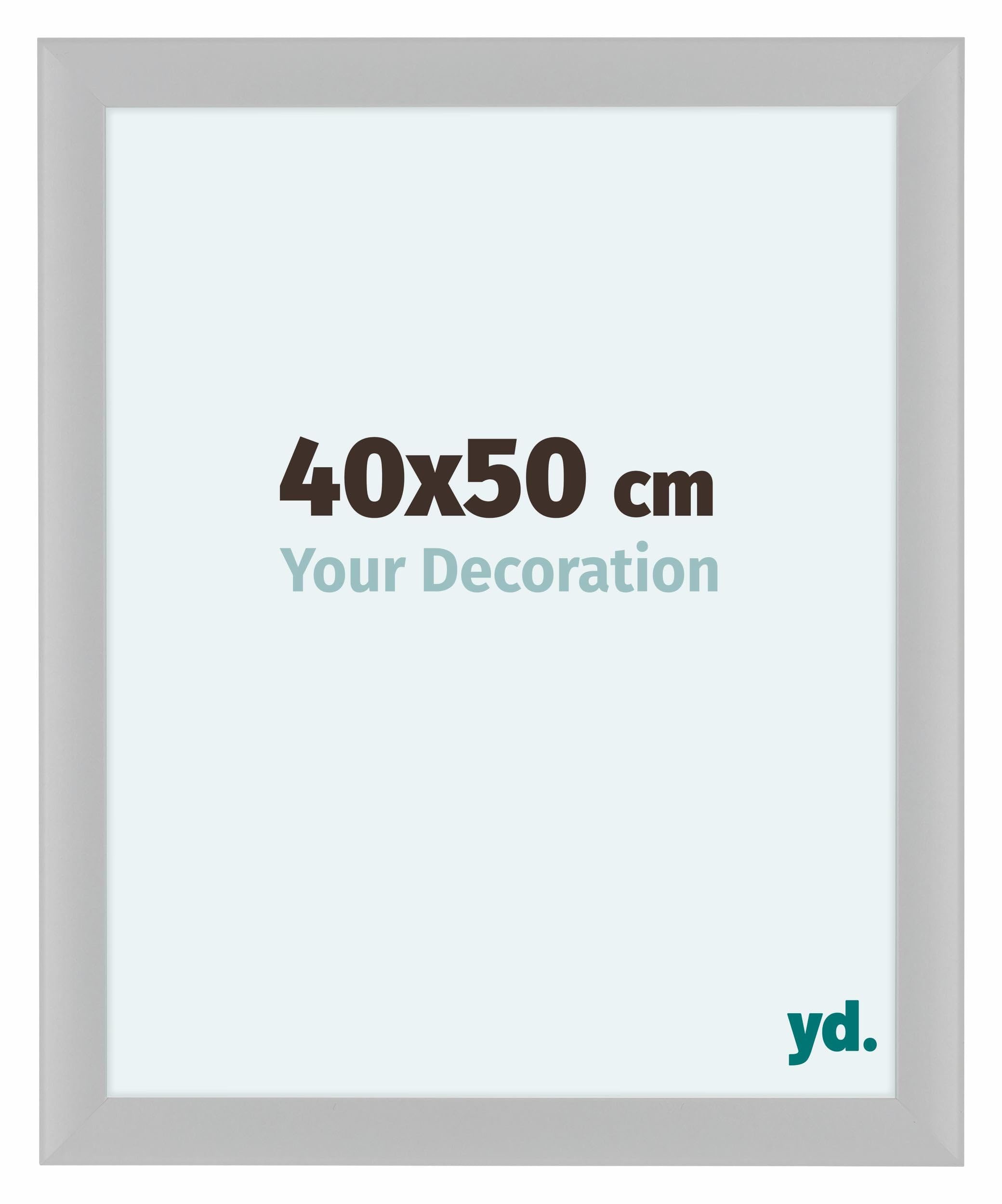 Your Decoration - Picture Frame 40x50 cm - White High Gloss - Decorative Wall Frame in MDF with Antireflection - Frame 40x50 - Como