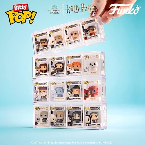 Miniatura 23 de Funko Bitty POP! HP - Voldemort, paquete de 4 - Lord Voldemort, Draco Malfoy (Quidditch), Bellatrix Lestrange y A Surprise Mystery Mini Figure - 0.9