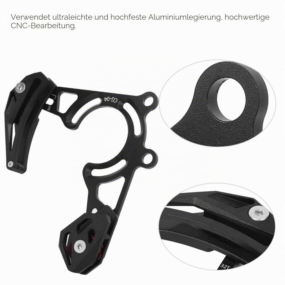 Bike Bash Guard ISCG05 Kettenführung 23×22×6 Mountainbike Single Deck Kurbelgarnitur Kettenführung Dh Soft Tail Kettenschutz 32T-38T Rahmenschutz