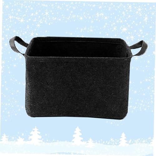 Miniatura 4 de Zerodeko 1 cesta de almacenamiento de lona con estantes plegables para estantes, práctica caja de fieltro, cesta portátil, cajas de almacenamiento