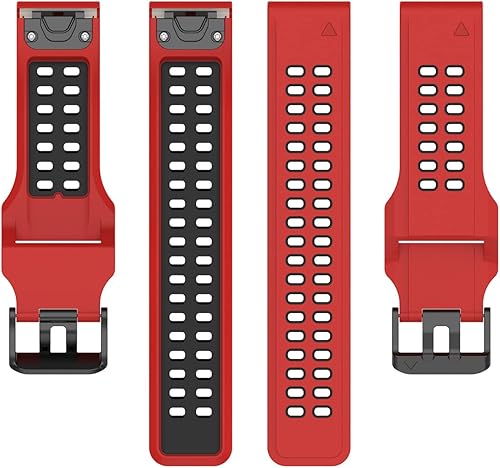 Miimall Correa de repuesto compatible con Garmin Fenix 7, 0.866in de ancho, de silicona suave, impermeable, deportiva para Garmin Fenix 77 Solar7