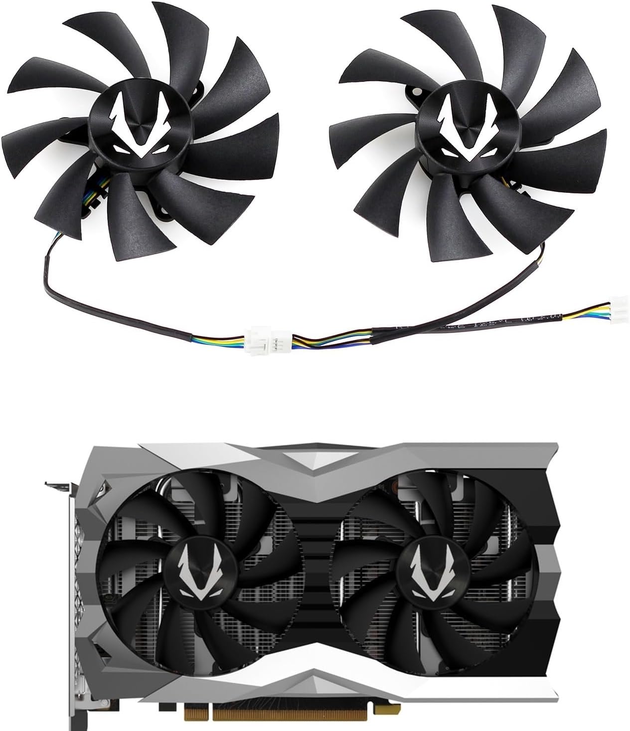 2PCS/Set 87MM GA92A2H for Cooling Fan for ZOTAC GTX 1660 Ti RTX 2060 2070 Super Mini Video Card Cooler GFY09215M12SPA