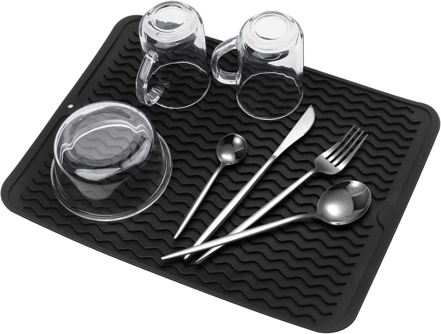 Silicone Dish Drying Mat for Kitchen Counter 16x12,Heat