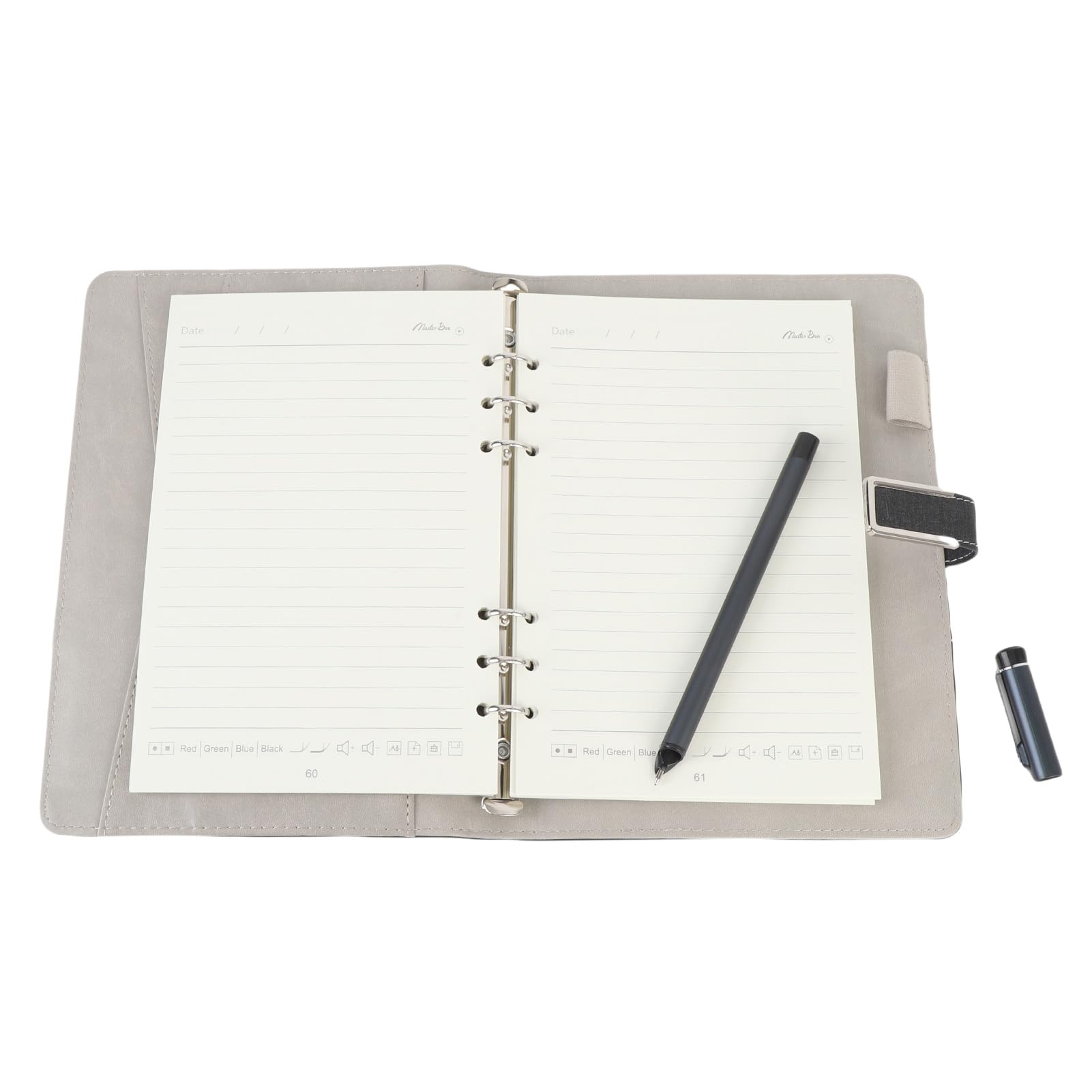 Set Penna Intelligente Digitale e Lavagna per Prendere Appunti e Disegnare Senza Interruzioni, Perfetto per L'apprendimento, 80 Fogli, Design in Lega di Alluminio (Nera)