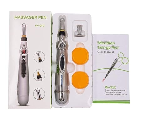 EKIN Health Care Acupuncture Laser Therapy Pain Stimulator Energy Meridian Pulse Pen Electric Acupuncture Magnet Therapy Heal Massage Pen