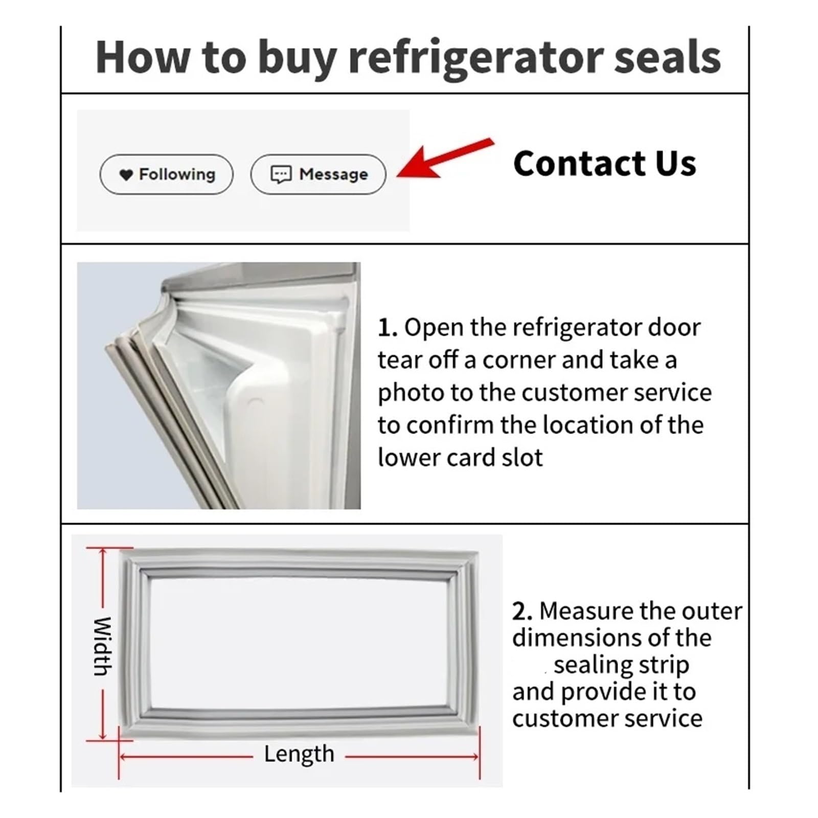 Tira de sellado magnética for puerta de refrigerador de 1-11m