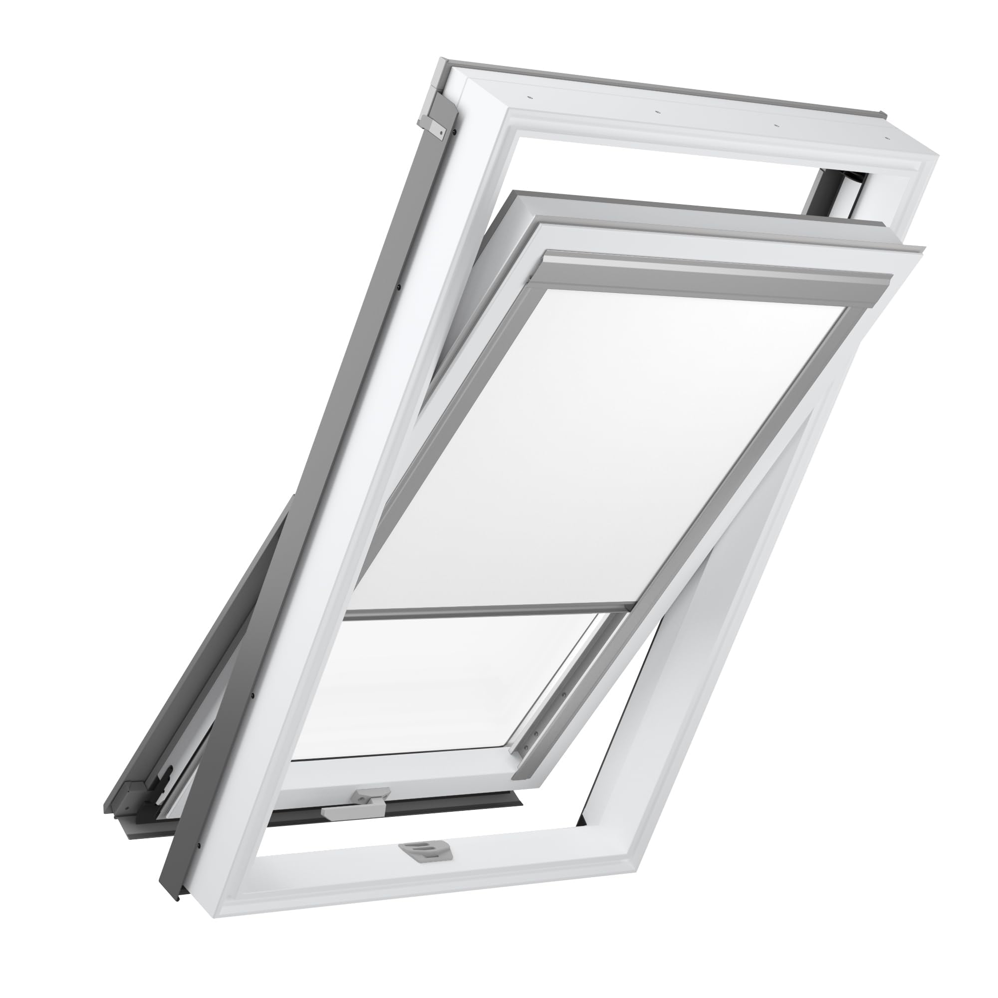 Store Occultant pour Fenêtre de Toit - Store pour Fenêtre de Toit - Compatible avec VELUX FK06 : GGL, GGU, GHL, GHU, GLL, GLU, GPU, GXL, GZL - 66x118 cm - Blanc