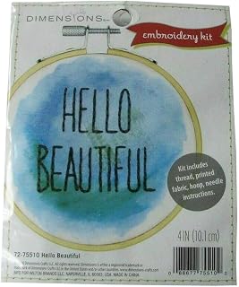 Bradove 초보자 자수 키트 성인 및 아동용 | 패턴이 있는 초보자를 위한 핸드 자수 키트, 자수 배우기 키트 성인 초보자, 스티치 연습, 바느질 배우기