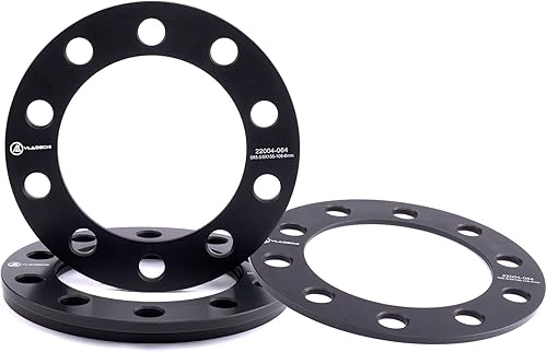 Miniatura 9 de VLAOSCHI Espaciadores de rueda forjados negros 5x5.5 5x135 5x139.7 12 pulgadas (0.472 in) compatibles con Dodge Ram-Ford 5 Lug para F150 1975-2003