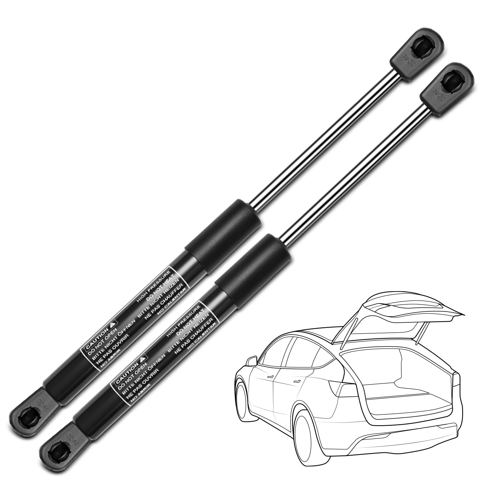 Amazon.com: Set of 2 Rear Trunk Lid Lift Support Liftgate Shock