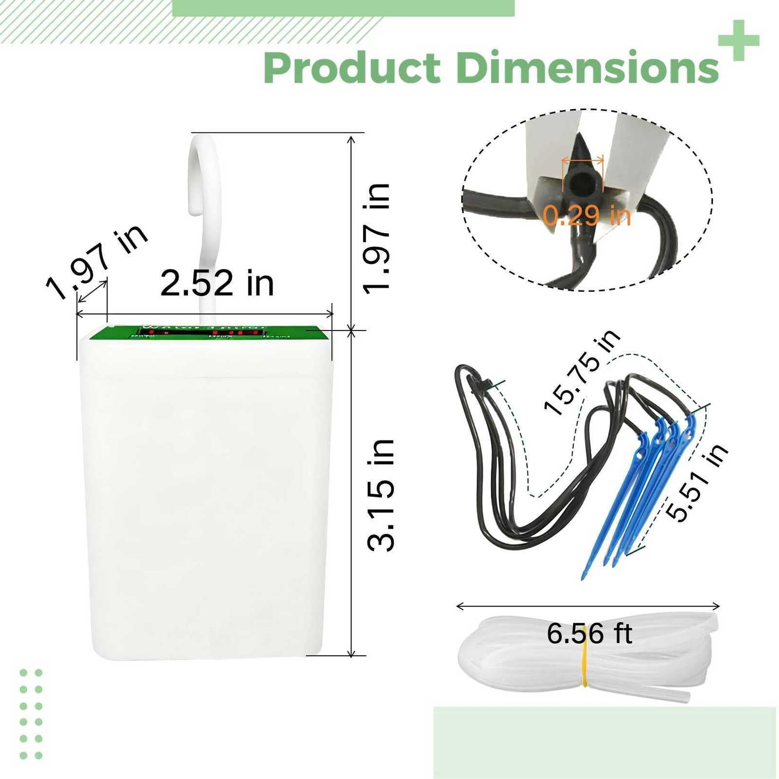 Système d'irrigation goutte à goutte automatique, auto-arrosage intelligent des plantes, 12 flèches, tube d'arrosage de 2,5 m, arrose jusqu'à 12 pots, chargement USB pour plantes d'intérieur