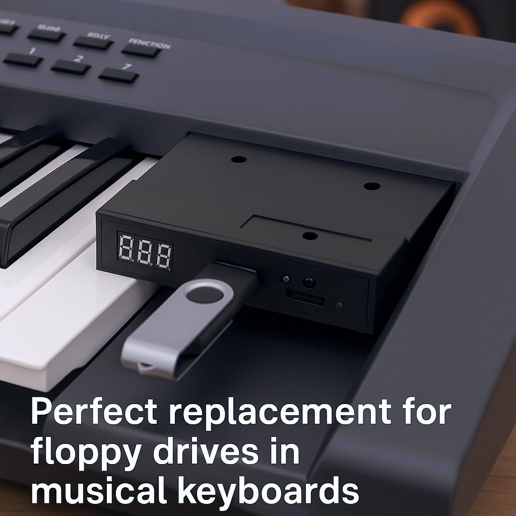 Unidad de disco Floppy-3.5 "1000 Unidad de disquete a simulación de emulador USB para teclado musical