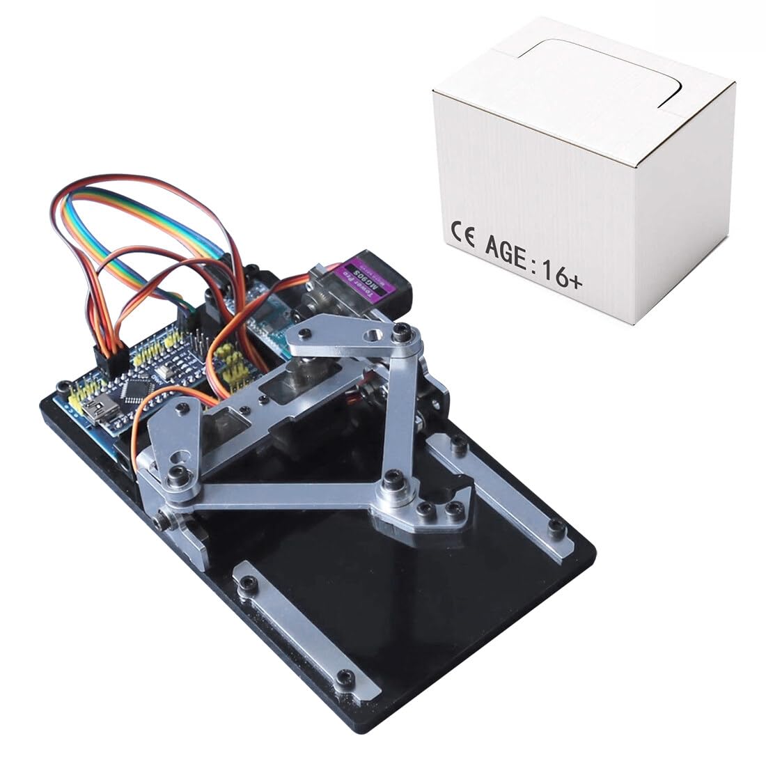Braccio meccanico, microcontrollore braccio robotico disegno robot programmabile (versione IT)