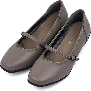 [REFRESH WALK] リフレッシュウォーク パンプス レディース 甲ストラップ コンフォート 幅広 軽量 抗菌 防臭 屈曲 防滑 フォーマル 仕事