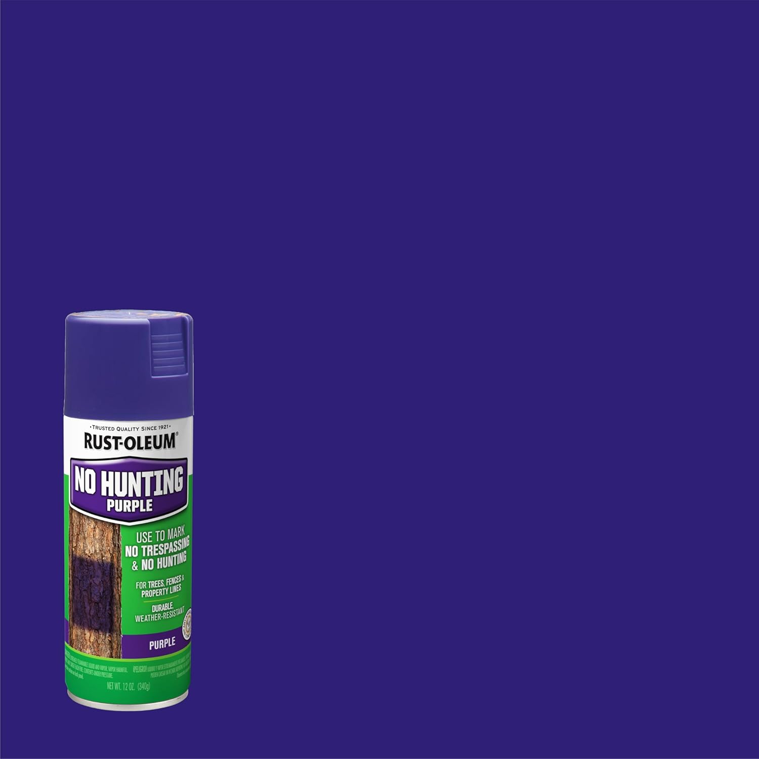 Rust-Oleum 270970-6PK Specialty No Hunting Purple Spray Paint, 12 oz, 6 Pack