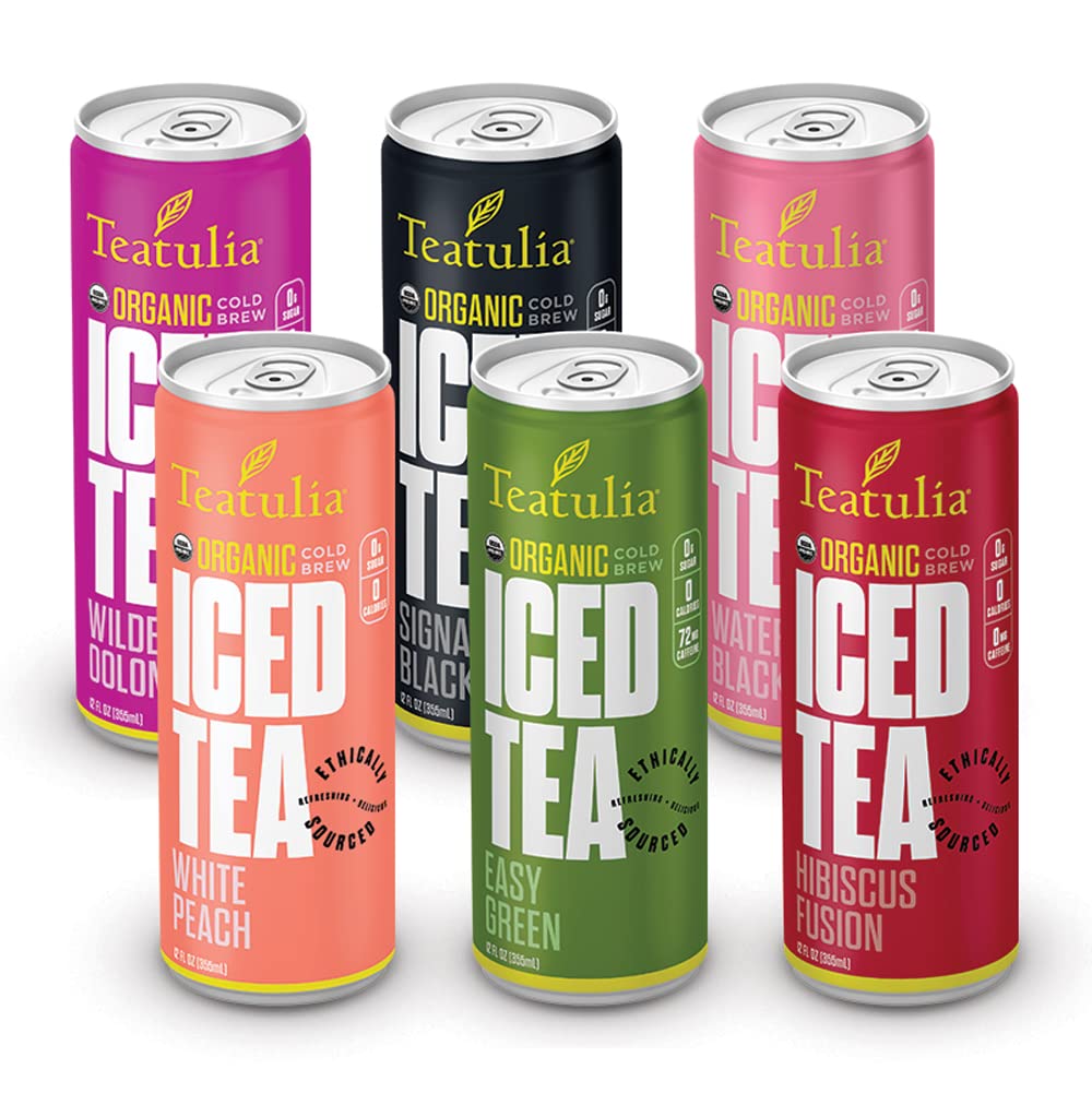 Buy Teatulia Still Iced Tea Variety Pack 6 Slim Cans 12 Fl Oz Cold