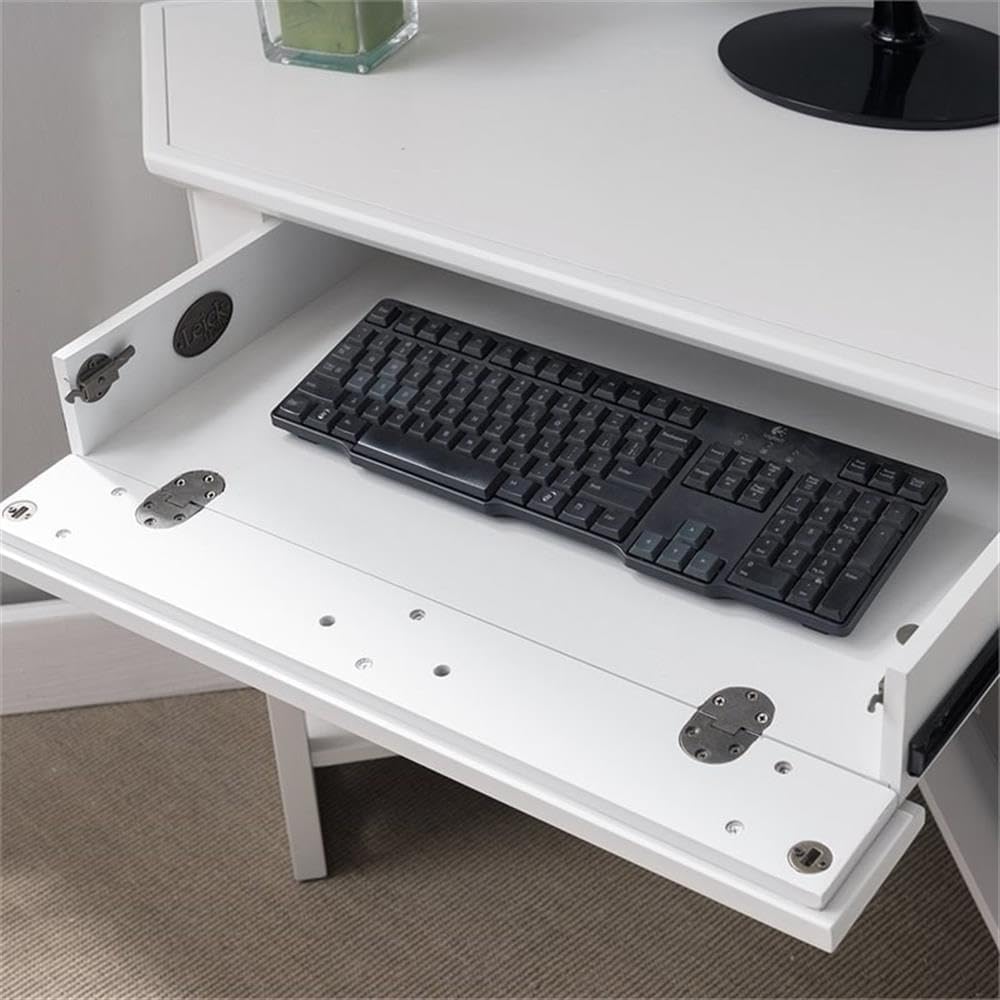 Leick Corner Computer Desk in White