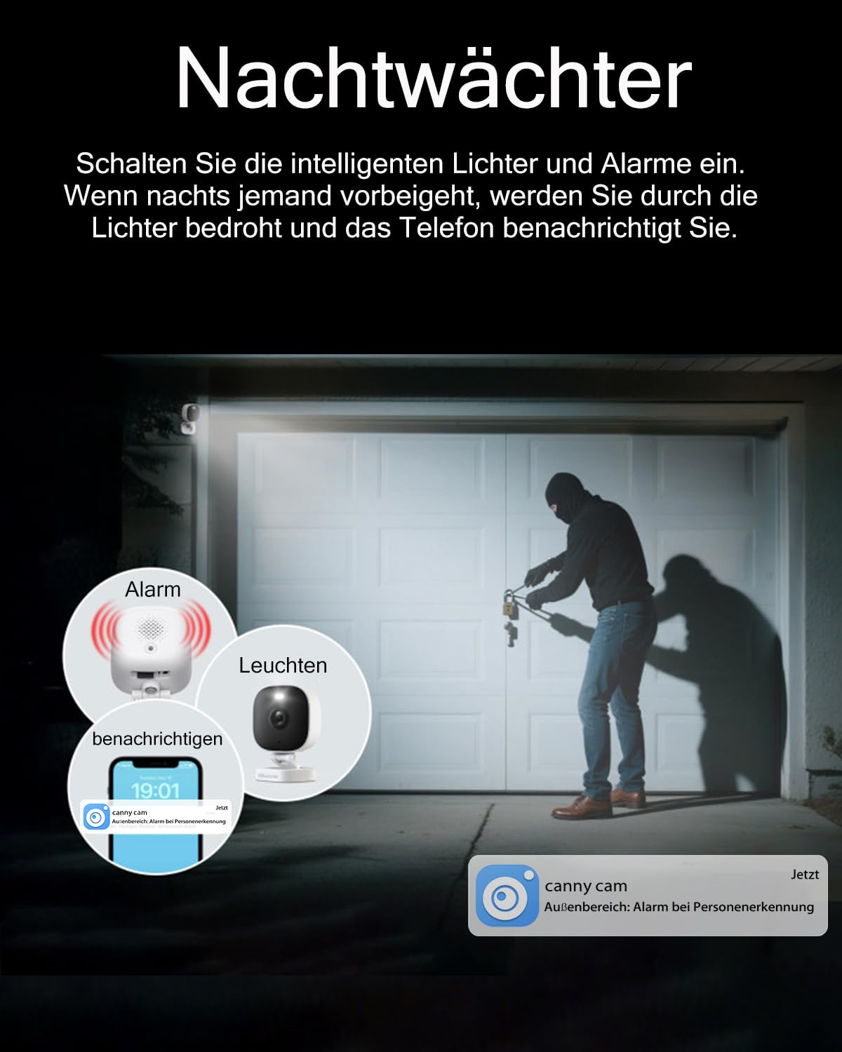Vimtag Telecamera Esterno, IP66 Impermeabile, 2.5K/4MP Mini Telecamera con Visione Notturna a Colori, Videocamera Sorveglianza Interno WIFI con Rilevamento Movimento, Scheda SD, Compatibile con Alexa