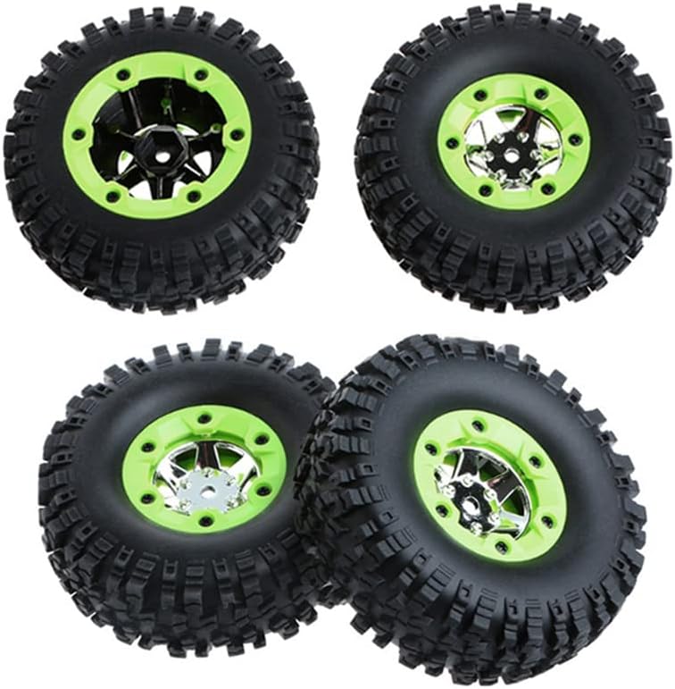 KingVal Replacement 2PCS Left + 2PCS Right Wheel Tyre Tire RC Parts Compatible with WLtoys 12428 12427 124006 1/12 RC Car