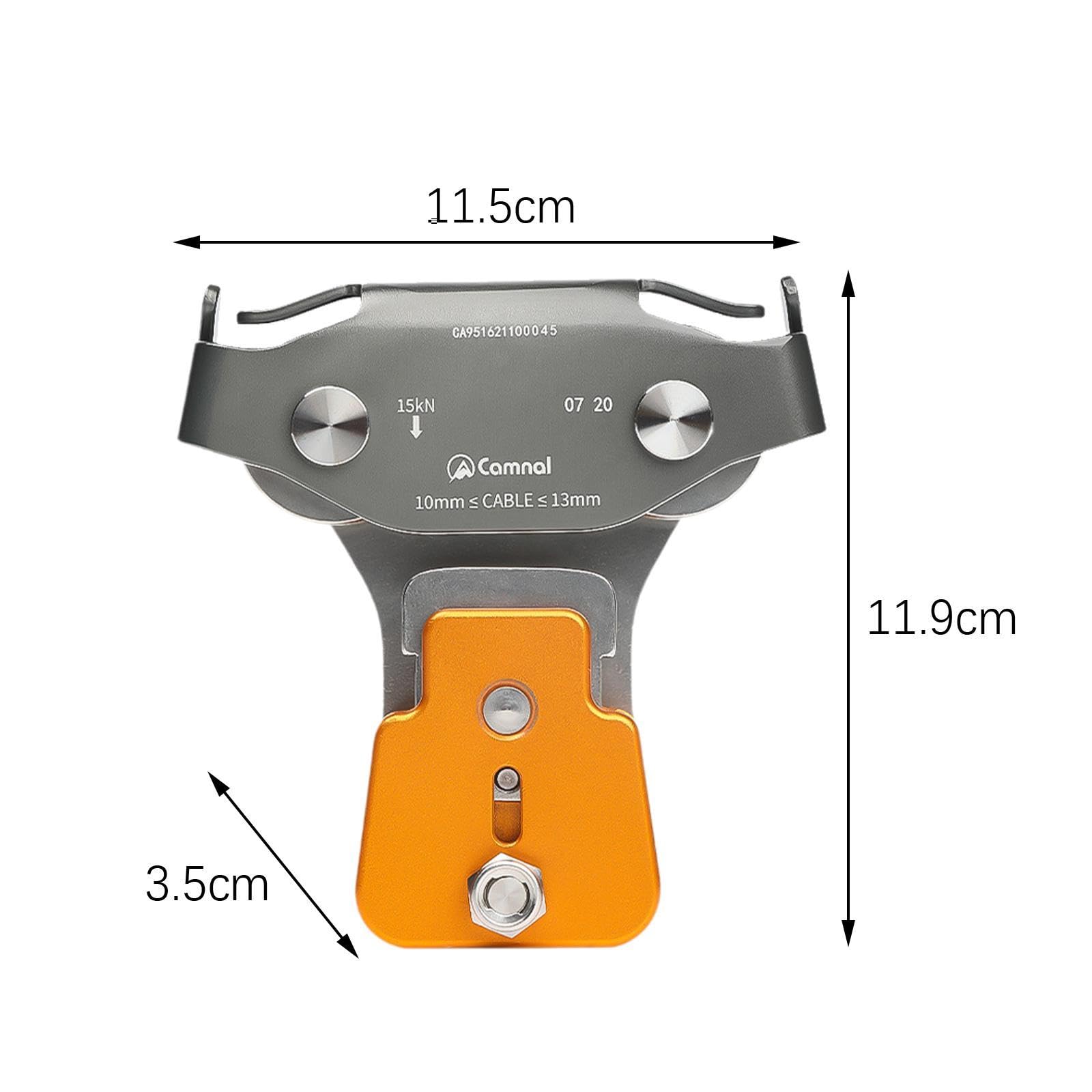 RNXRZANK Rock Climbing Pulley 15kN Climbing Double Pulley for Mountaineering Climbing