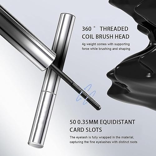 Miniatura 3 de Olivia Blaire - Máscara de pestañas rizadoras 3D, máscara de rizador de pestañas, resistente al agua, de larga duración, volumen y longitud, sin