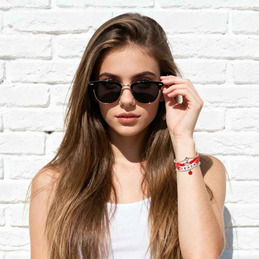 Gifts for Teacher - Teacher Appreciation Gifts Bracelet,Christmas End of Year Retirement Valentine Day Teachers Gift - Image 2