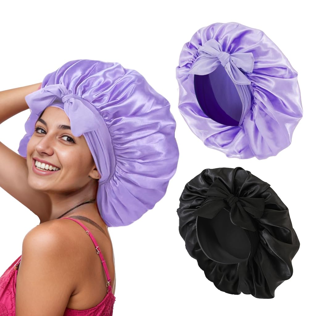 Satin Hair Bonnet for Women Sleeping