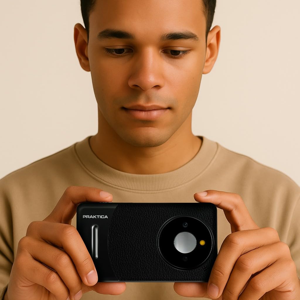 Praktica Cámara Digital compacta DZ13 de 13 MP, sensores CMOS duales, Lente Gran Angular y Zoom de 18x, Video Full HD, Color Negro